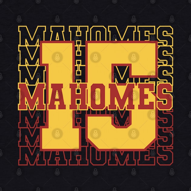 Patrick Mahomes Number 15 Quarterback for the Chiefs by Shirts by Jamie